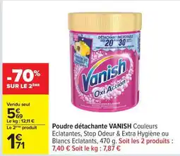 Carrefour POUDRE DÉTACHANTE “VANISH” offre