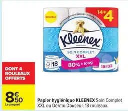 Carrefour Papier hygiénique KLEENEX Soin Complet XXL offre