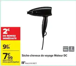 Carrefour Sèche-cheveux de voyage Moteur DC offre
