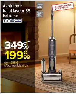 Carrefour Aspirateur balai laveur S5 Extreme offre