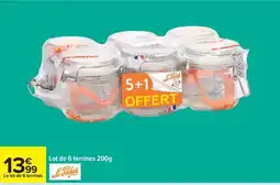 Carrefour Lot de 6 terrines 200g offre