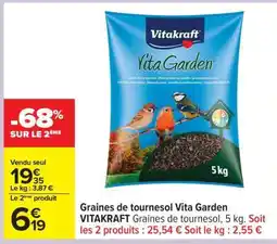 Carrefour Graines de tournesol Vita Garden offre