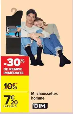 Carrefour Mi-chaussettes homme offre