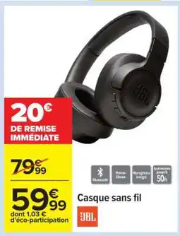 Carrefour Casque sans fil offre