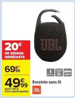 Carrefour Enceinte sans fil offre