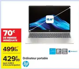 Carrefour Ordinateur portable HP offre