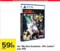 Carrefour My - jeu my hero academia : all's justice pour ps5 offre