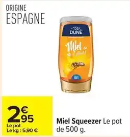 Carrefour Miel squeezer offre