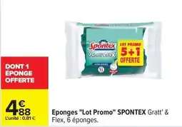 Carrefour Spontex - eponges lot promo offre