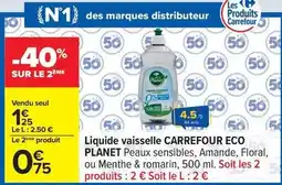 Carrefour Carrefour - liquide vaisselle eco offre