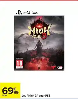 Carrefour Sony - jeu nioh 3 pour ps5 offre