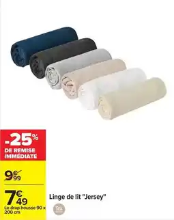 Carrefour Tex - linge de lit jersey offre