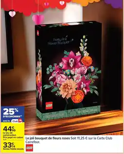 Carrefour Carrefour - le joji bouquet de fleurs roses offre