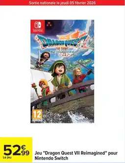 Carrefour Nintendo - jeu dragon quest vii reinacgined pour offre