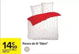 Carrefour Eden - parure de lit offre