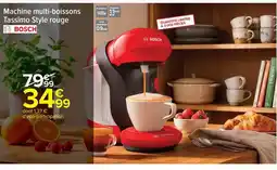 Carrefour Bosch - machine multi-boissons tassimo style rouge offre