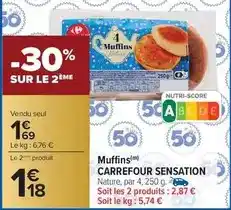 Carrefour Carrefour - muffins sensation offre