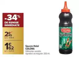 Carrefour Colona - sauces halal offre