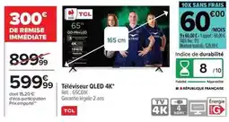 Carrefour Tcl - téléviseur qled 4k offre
