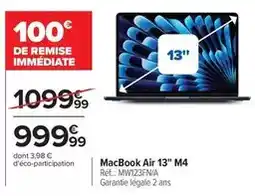 Carrefour Macbook air 13 m4 offre