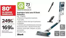 Carrefour Watts - aspirateur balai sans fil powerpro offre