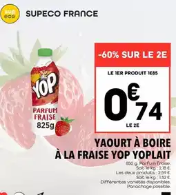 Supeco Yoplait - yaourt a boire a la fraise yop offre