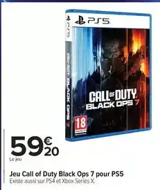 Carrefour Jeu call of duty black ops 7 pour ps5 offre