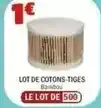 La Foir'Fouille Lot de cotons-tiges bambou offre