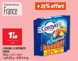 Netto L'original 12 batonnets coraya offre