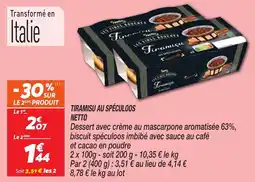 Netto Tiramisu au spéculoos netto offre