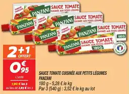 Netto Sauce tomate cuisinée aux petits légumes panzani offre