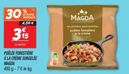 Netto Poêlée forestière à la crème surgelée magda offre