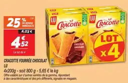 Netto Cracotte fourrée chocolat lu offre