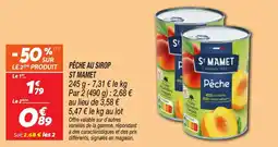 Netto Pêche au sirop st mamet offre