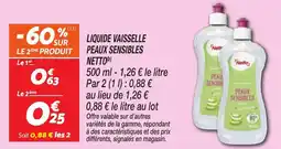 Netto Liquide vaisselle peaux sensibles netto offre