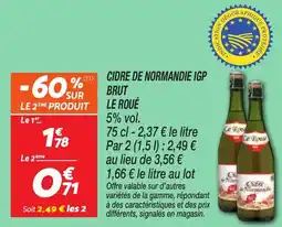 Netto Cidre de normandie igp brut le roué offre