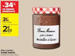 Carrefour Contact Pâte à tartiner bonne maman offre