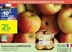 Carrefour Contact Pomme bicolore carrefour bio offre