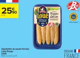 Carrefour Contact Aiguillettes de poulet fermier label rouge loué offre