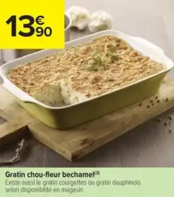 Carrefour Contact Gratin chou-fleur bechamel offre