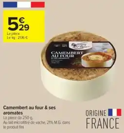 Carrefour Contact Camembert au four & ses aromates offre