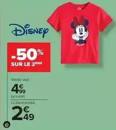 Carrefour Drive Disney - t-shirt menina offre