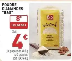 Grand Frais Poudre d'amandes offre