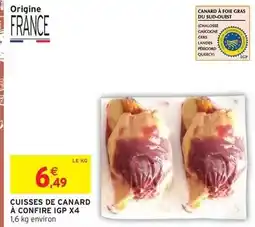 Intermarché Hyper Canard - cuisses de à confire igp x4 offre
