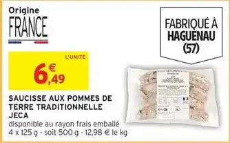 Jeca - saucisse aux pommes de terre traditionnelle