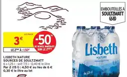 Intermarché Hyper Lisbeth - nature sources de soutzmatt offre