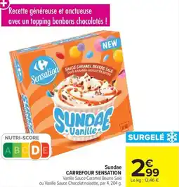 Carrefour Sundae Carrefour sensation offre