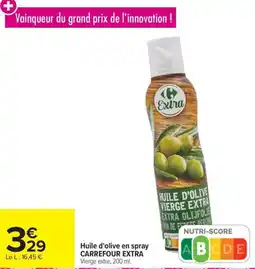 Carrefour Huile d'olive en spray carrefour extra offre