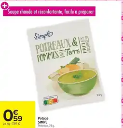 Carrefour Potage simpl offre