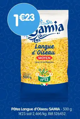 b&m Samia pâtes langue d'oiseau offre